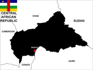 Carte de Centrafrique